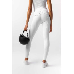 Legging Hybrid Horze Anya femme fullgrip Blanc brillant Legging Hybrid Horze Anya femme fullgrip Blanc brillant