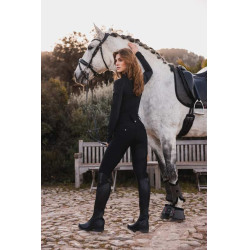 Pantalon d'équitation B Vertigo hybride compression Chiara femme Beauté noire
