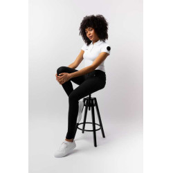 Pantalon d'équitation Horze Leonie fond intégral femme Noir