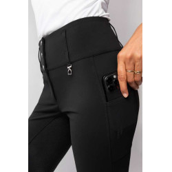 Pantalon d'équitation Horze Leonie fond intégral femme Noir
