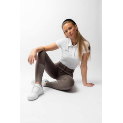 Pantalon fond intégral grip toutes saisons Horze Mira Marron morille