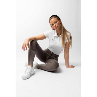 Pantalon fond intégral grip toutes saisons Horze Mira Marron morille