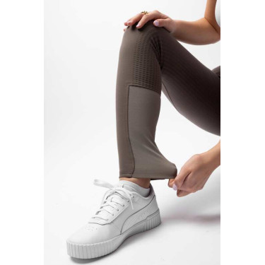 Pantalon fond intégral grip toutes saisons Horze Mira Marron morille