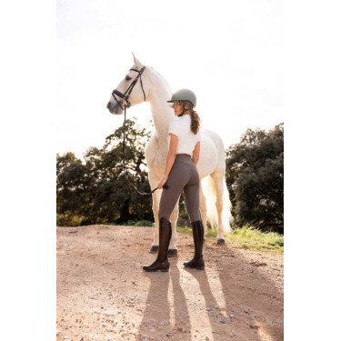 Pantalon fond intégral grip toutes saisons Horze Mira Marron morille