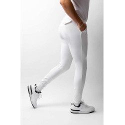 Pantalon fond intégral silicone Horze Grand Prix homme Blanc