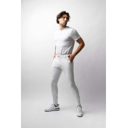 Pantalon fond intégral silicone Horze Grand Prix homme Blanc