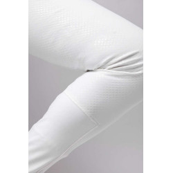 Pantalon fond intégral silicone Horze Grand Prix homme Blanc