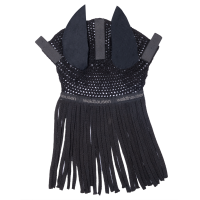 Bonnet d’oreilles à franges Waldhausen Noir Bonnet d’oreilles à franges Waldhausen Noir