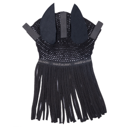 Bonnet d’oreilles à franges Waldhausen Noir Bonnet d’oreilles à franges Waldhausen Noir