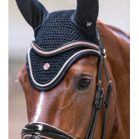 Bonnet d’oreilles Waldhausen Modern Rosé Bleu nocturne / or rosé