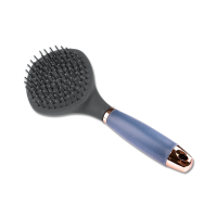 Brosse Waldhausen longs poils avec poignée gel Noir / or rosé