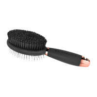 Brosse Waldhausen double crin bouchon poignée en gel Noir / or rosé Brosse Waldhausen double crin bouchon poignée en gel Noir / or rosé