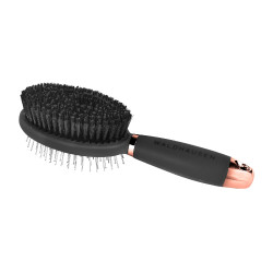 Brosse Waldhausen double crin bouchon poignée en gel Noir / or rosé