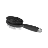 Brosse Waldhausen double crin bouchon poignée en gel Noir