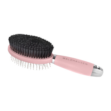 Brosse Waldhausen double crin bouchon poignée en gel Linnea rose