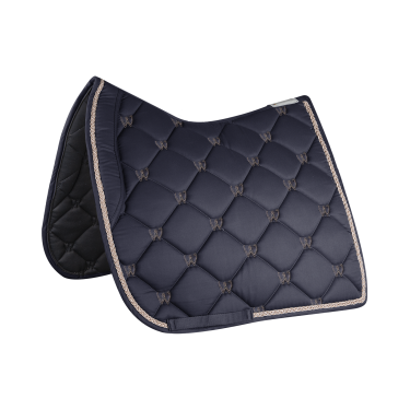 Tapis de selle Waldhausen Valencia Bleu foncé / or rosé