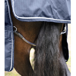 Courroie de queue Waldhausen revêtue PVC Noir Courroie de queue Waldhausen revêtue PVC Noir