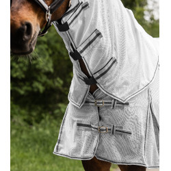 Couverture anti-mouches Waldhausen encolure amovible Protect Gris argent / gris Couverture anti-mouches Waldhausen encolure amovible Protect Gris argent / gris