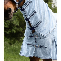 Couverture anti-mouches Waldhausen encolure amovible Protect Bleu clair / bleu nocturne Couverture anti-mouches Waldhausen encolure amovible Protect Bleu clair / bleu nocturne