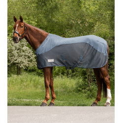 Couverture polaire anti-mouche Waldhausen Comfort Blue craie