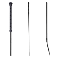 Cravache de dressage Waldhausen antidérapante Noir
