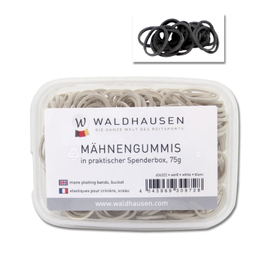 Élastiques crinière Waldhausen avec boîte distributrice Élastiques crinière Waldhausen avec boîte distributrice