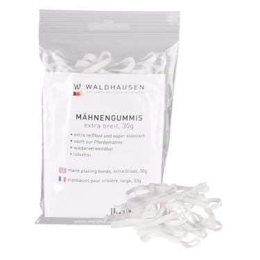 Elastiques Waldhausen crinière extra larges Blanc