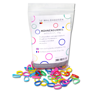 Élastiques Waldhausen extra larges à natter multicolore Élastiques Waldhausen extra larges à natter multicolore