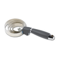 Étrille métallique Waldhausen ronde poignée en gel Noir Étrille métallique Waldhausen ronde poignée en gel Noir