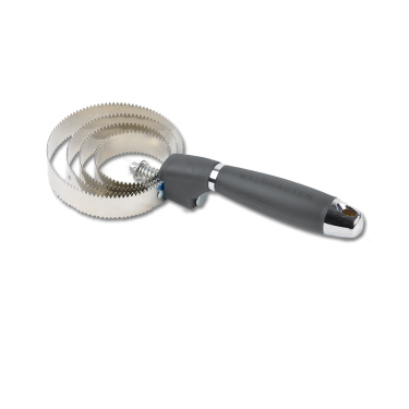 Étrille métallique Waldhausen ronde poignée en gel Noir