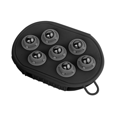 Gant de massage et pansage Waldhausen Noir mat