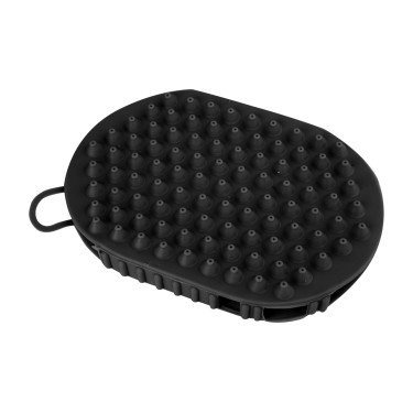 Gant de massage et pansage Waldhausen Noir mat