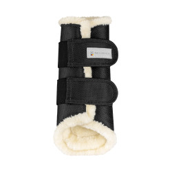 Guêtres de dressage Waldhausen Comfort Noir / nature Guêtres de dressage Waldhausen Comfort Noir / nature