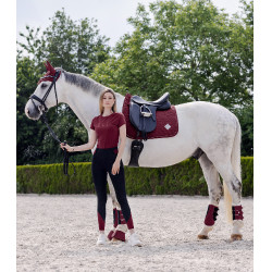 Guêtres de dressage Waldhausen Comfort Light Rouge velouté