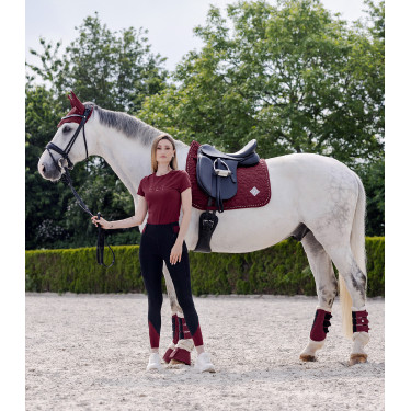 Guêtres de dressage Waldhausen Comfort Light Rouge velouté