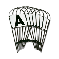 Lettres Waldhausen piste sur support métallique à planter 20 x 60 m Lettres Waldhausen piste sur support métallique à planter 20 x 60 m