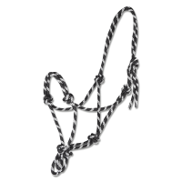 Licol Waldhausen à noeuds Noir / blanc Licol Waldhausen à noeuds Noir / blanc