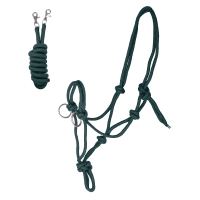 Licol Waldhausen à nœuds avec rênes Vert sapin