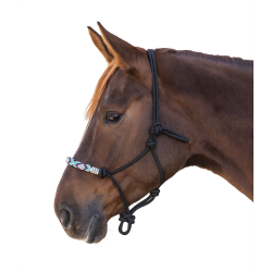 Licol Waldhausen à noeuds Pearls Noir