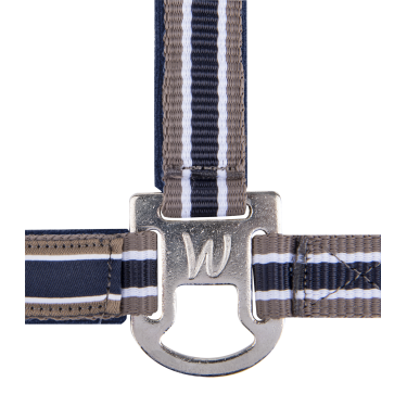 Licol Waldhausen Atheltic Bleu nocturne / taupe Blanc Licol Waldhausen Atheltic Bleu nocturne / taupe Blanc