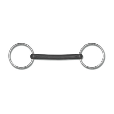 Mors à canon Waldhausen caoutchouc souple