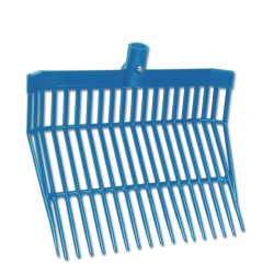 Tête de fourche à crottin Waldhausen plastique Bleu azur