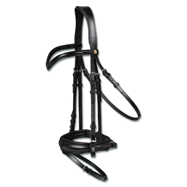 Bridon verni Blackshine Waldhausen S-Line Bridon verni Blackshine Waldhausen S-Line