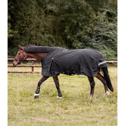Couverture d'extérieur Waldhausen Scandic Multi-Layer 150 g / 50 g 1200D Noir Couverture d'extérieur Waldhausen Scandic Multi-Layer 150 g / 50 g 1200D Noir