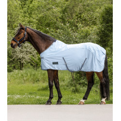 Couverture de pluie anti-mouche Waldhausen Protect Bleu clair / bleu nocturne