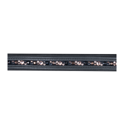 Licol en cuir Waldhausen Crsytal X-Line Noir / gris Licol en cuir Waldhausen Crsytal X-Line Noir / gris