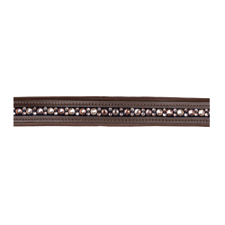 Licol en cuir Waldhausen Crsytal X-Line Marron / or