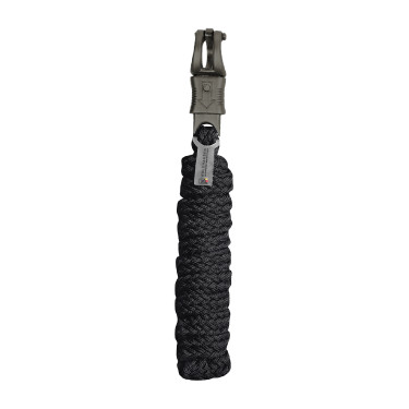 Longe d’attache Waldhausen Gloomy mousqueton antipanique Noir