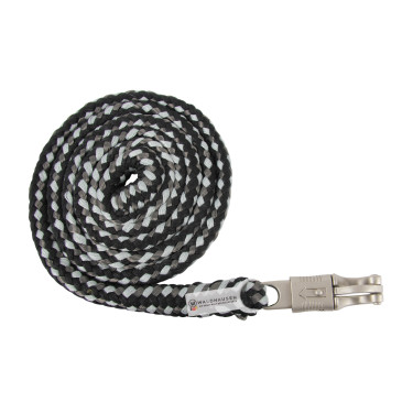 Longe de licol Waldhausen Plus mousqueton Anti-Panique Noir / gris