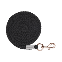 Longe Waldhausen Shine mousqueton Noir / or rosé